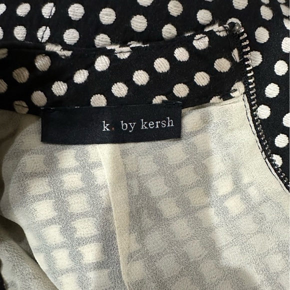 K. By Kersh Black/Cream Polka Dot Sleeveless Top, EUC! - Picture 6 of 7